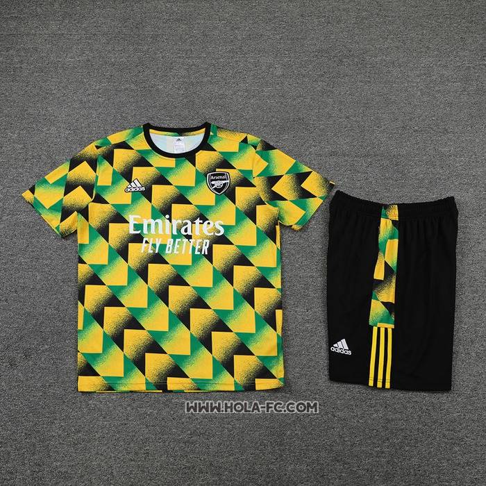 Chandal del Arsenal 2022-2023 Manga Corta Verde - Pantalon Corto